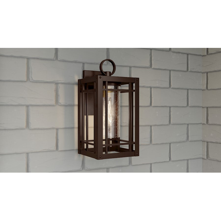 Pelham 1 Light Outdoor Wall Mount, Western Bronze