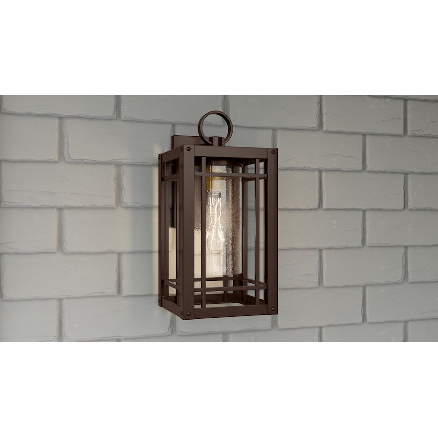 Pelham 1 Light Outdoor Wall Mount, Western Bronze