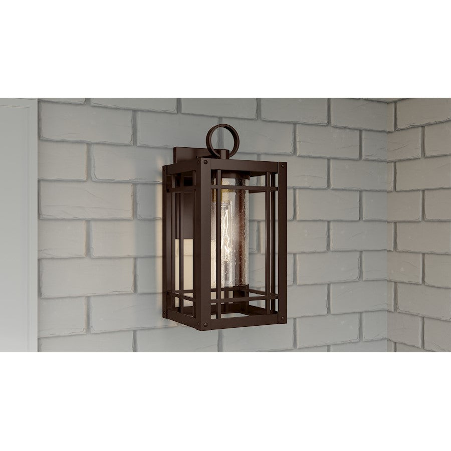 Pelham 1 Light Outdoor Wall Mount, Western Bronze