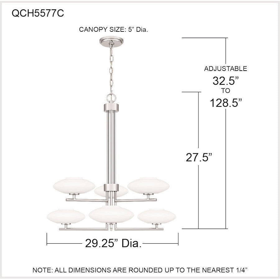 Chenal 6 Light Chandelier