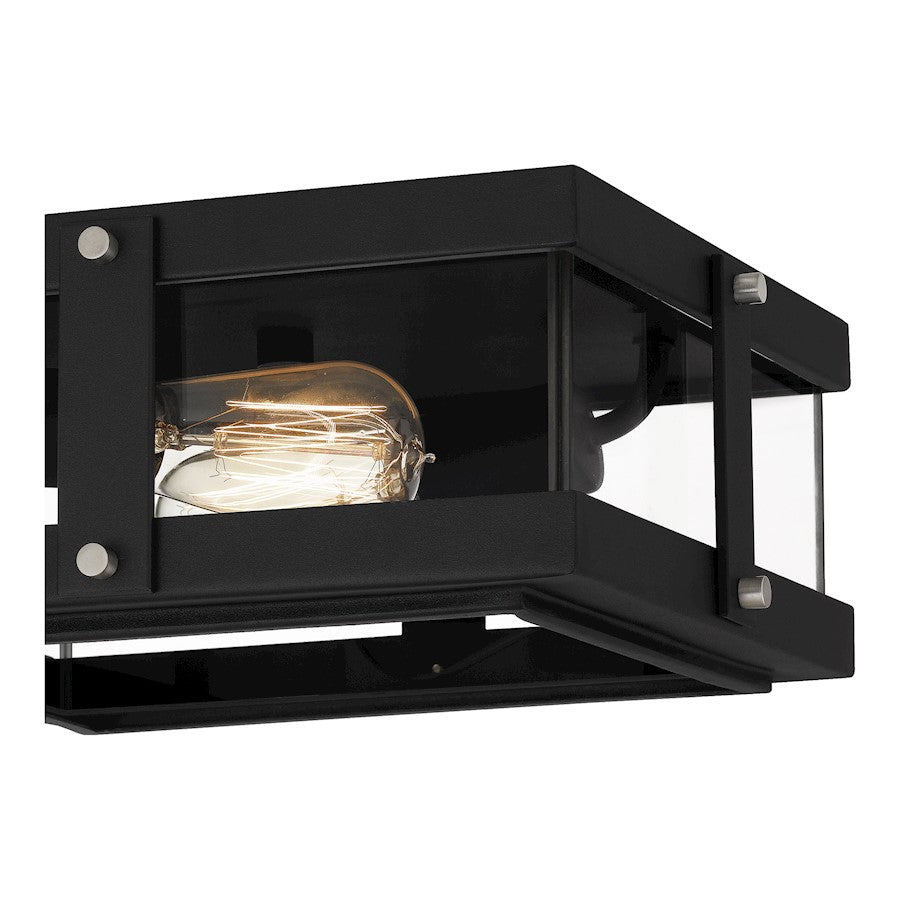 Beck 2 Light Flush Mount, Clear