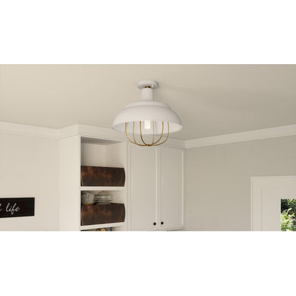 Darmody 1 Light Semi-Flush Mount, Metal