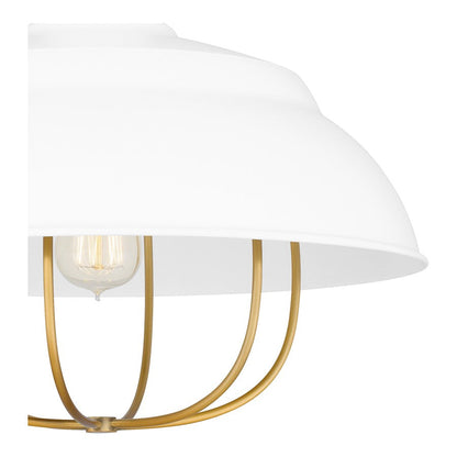 Darmody 1 Light Semi-Flush Mount, Metal