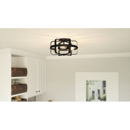 Manzel 3 Light Flush Mount