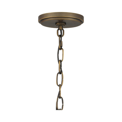 Tucker 4 Light Pendant, French Bronze/Clear Seeded