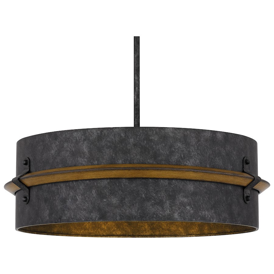 Lariat 3 Light Pendant, Old Black Finish