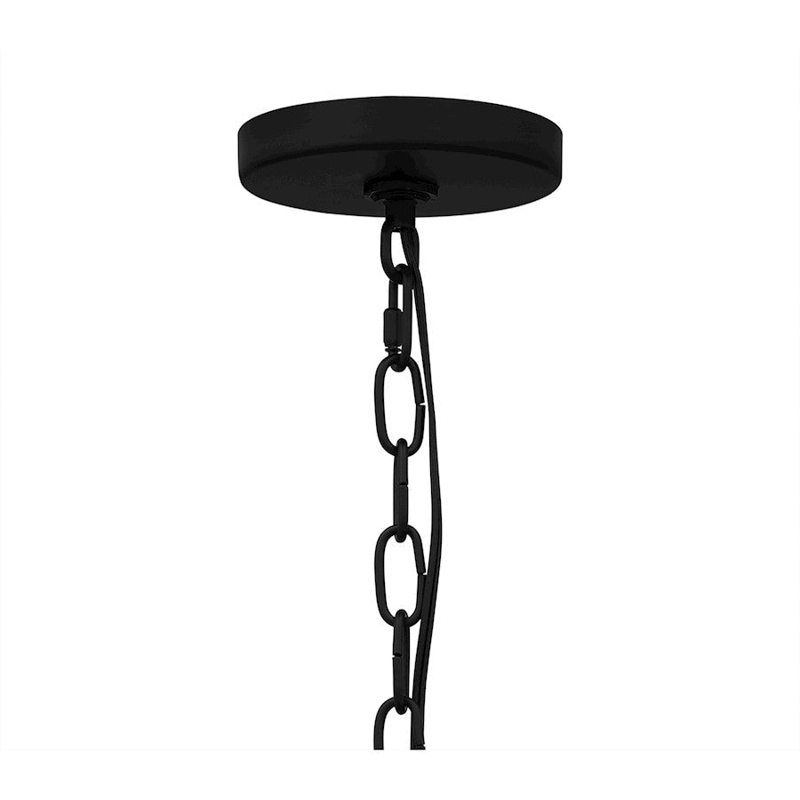 Avignon 5 Light Pendant, Matte Black