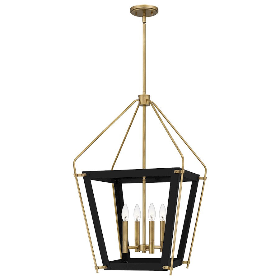 Abbeville 4 Light Pendant, Earth Black