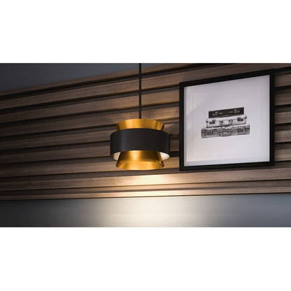 Hagley 3 Light Pendant, Earth Black/Metal