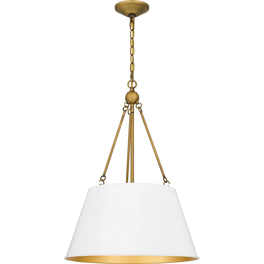 Quoizel Aberdale 4 Light Pendant, White Lustre/Metal - QP5597W