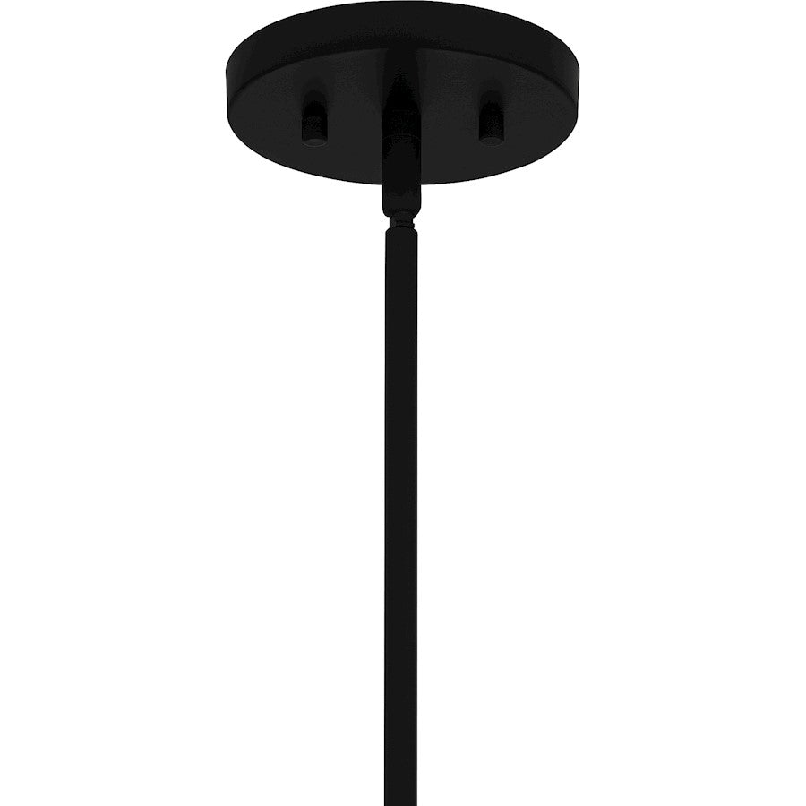 Bankston 4 Light Pendant, Matte Black/Mercury