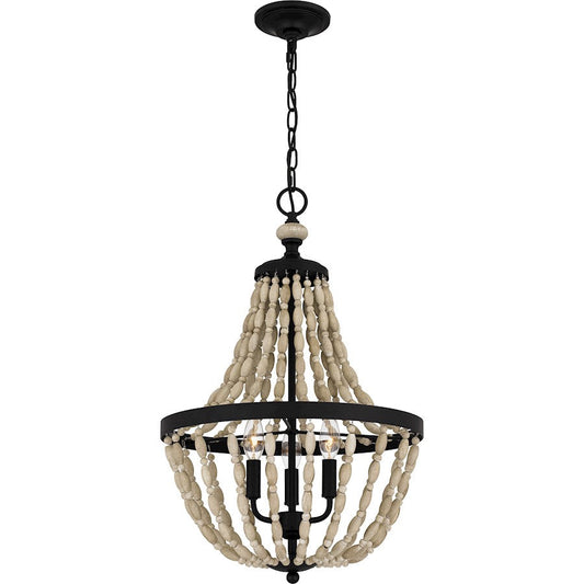 Magnolia 3 Light Pendant, Matte Black