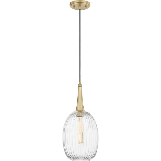 Quoizel Samson 1 Light Mini Pendant, Satin Brass - QPP5273Y