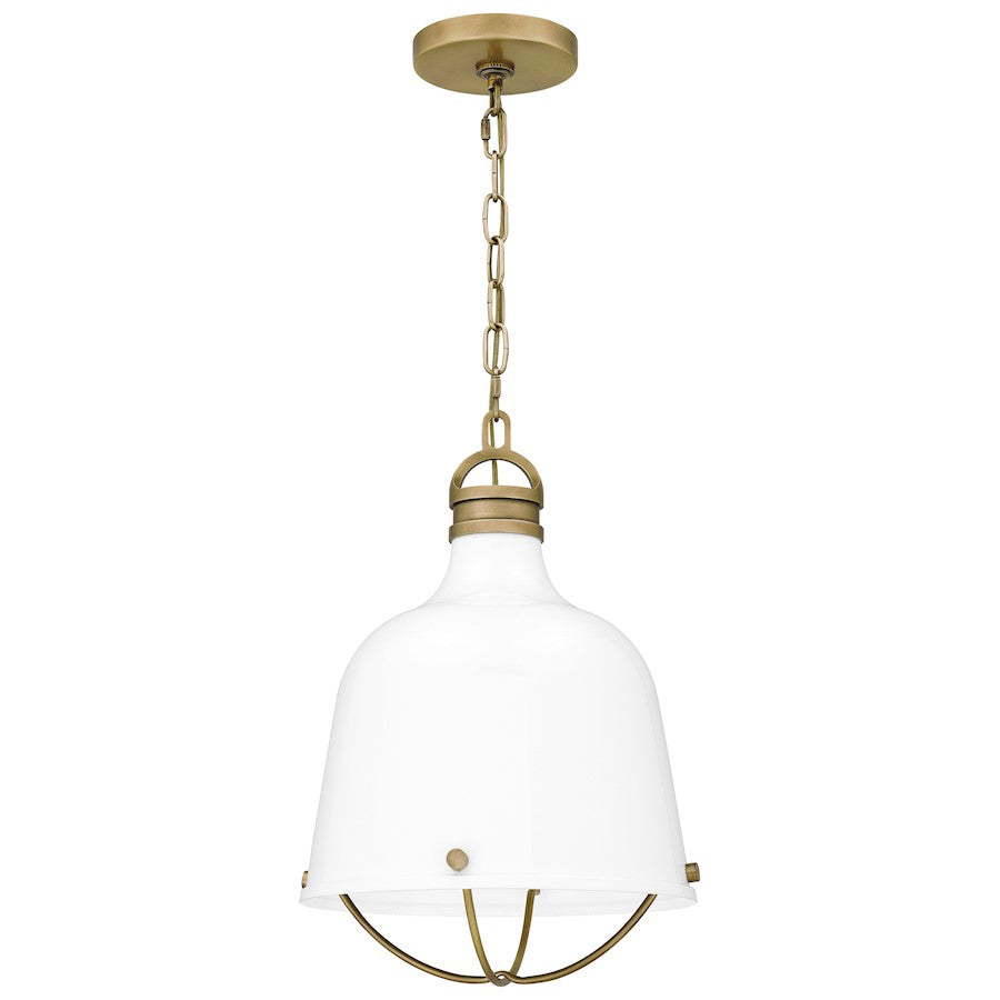 Quoizel Adlington 1 Light Mini Pendant, Weathered Brass - QPP5345WS