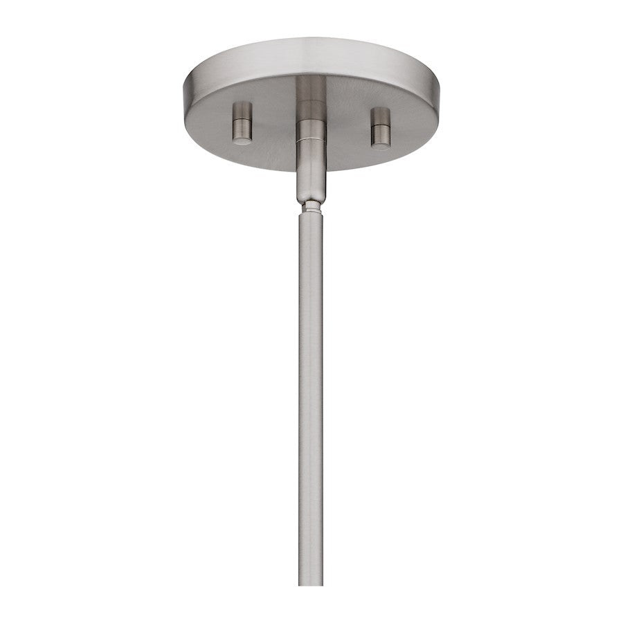 Hazel 1 Light Mini Pendant, Brushed Nickel/Terrazo Shade