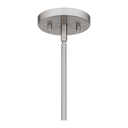 Hazel 1 Light Mini Pendant, Brushed Nickel/Terrazo Shade