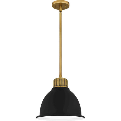 Baynard 1 Light Mini Pendant, Weathered Brass/Metal