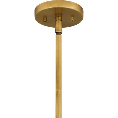 Baynard 1 Light Mini Pendant, Weathered Brass/Metal