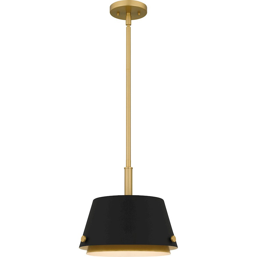 Scarlett 1 Light Mini Pendant, Matte Black/Metal