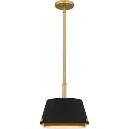 Scarlett 1 Light Mini Pendant, Matte Black/Metal