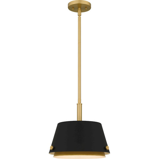 Scarlett 1 Light Mini Pendant, Matte Black/Metal