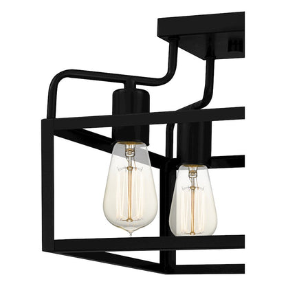 Paulsen 4 Light Semi-Flush Mount, Matte Black