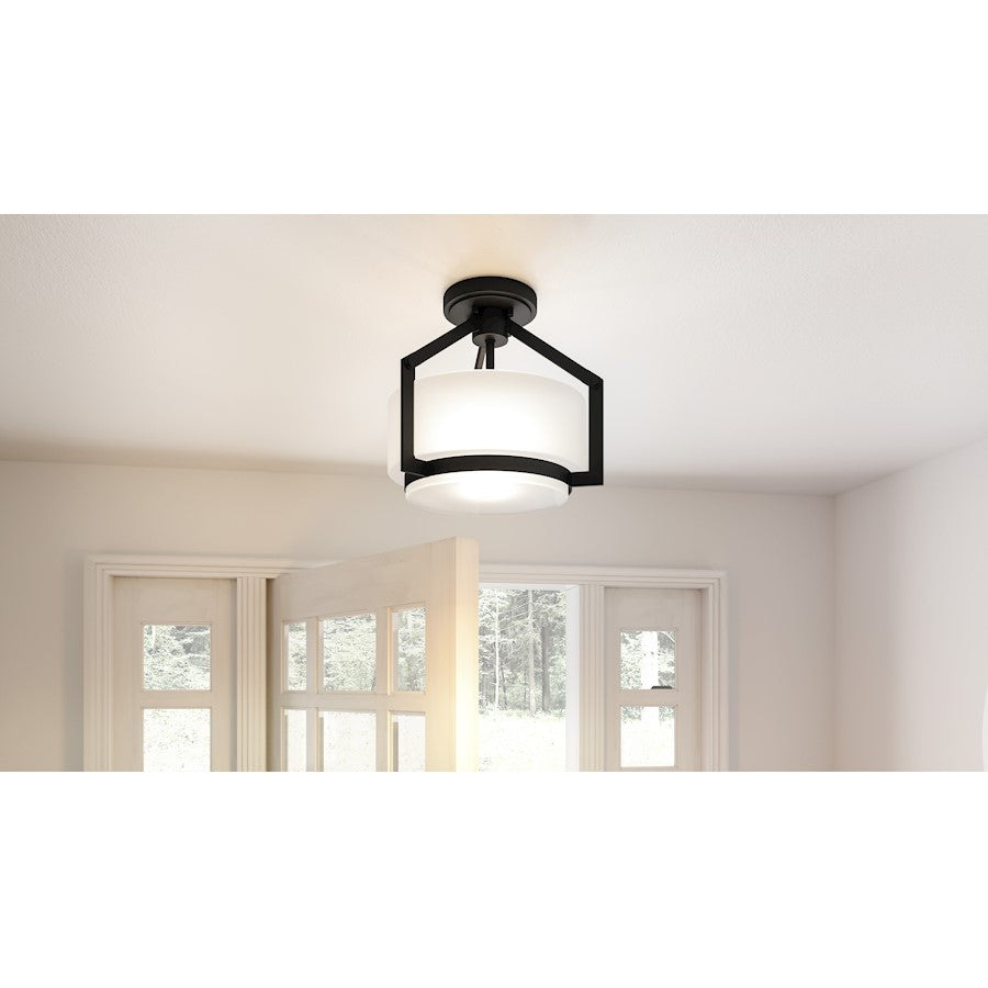 Collinham 2 Light Semi-Flush Mount