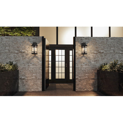 Quincy 1 Light Outdoor Wall Mount, Earth Black