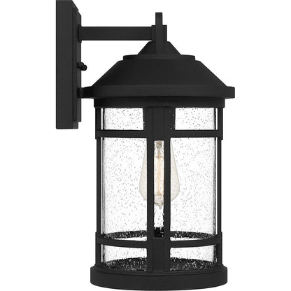 Quincy 1 Light Outdoor Wall Mount, Earth Black