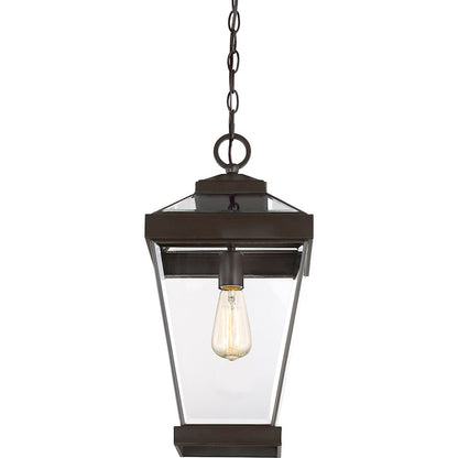 Ravine 1 Light Mini Pendant, Bronze/Clear Beveled