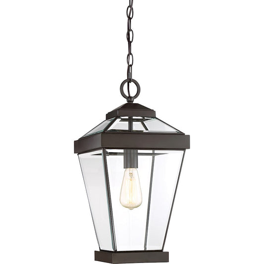 Ravine 1 Light Large Outdoor Hanging Lantern, Western Bronze