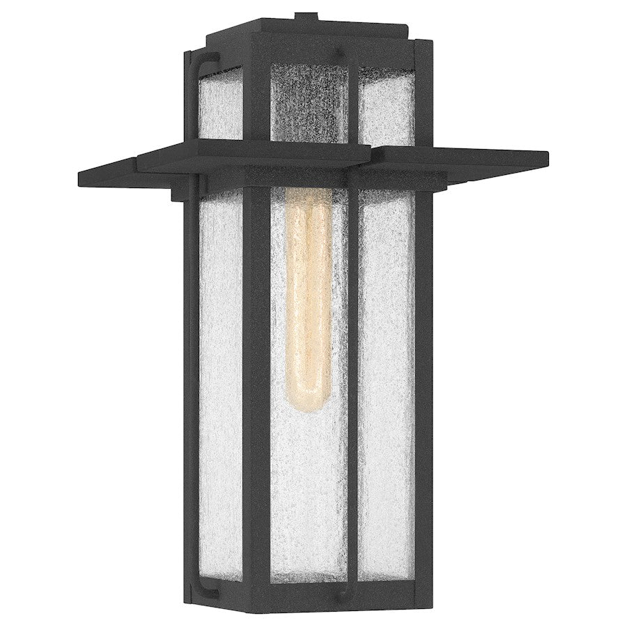 Randall 1 Light Mini Pendant, Mottled Black/Clear Seeded