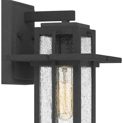 Randall 1 Light 13" Outdoor Wall Mount, Mottled Black