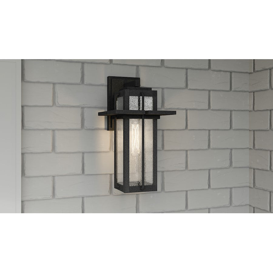 Randall 1 Light 13" Outdoor Wall Mount, Mottled Black