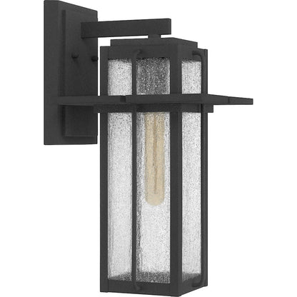 Randall 1 Light 13" Outdoor Wall Mount, Mottled Black