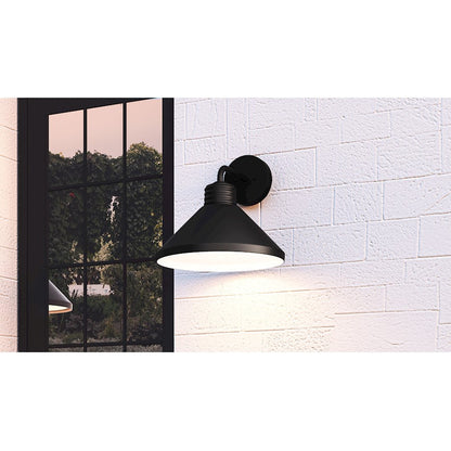 Rencher 1 Light Outdoor Lantern, Matte Black/Metal