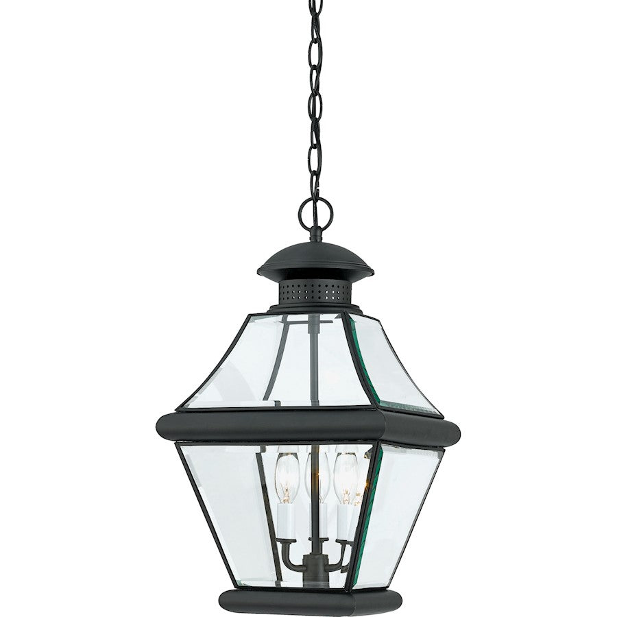 3 Light Rutledge Outdoor Pendant, Mystic Black