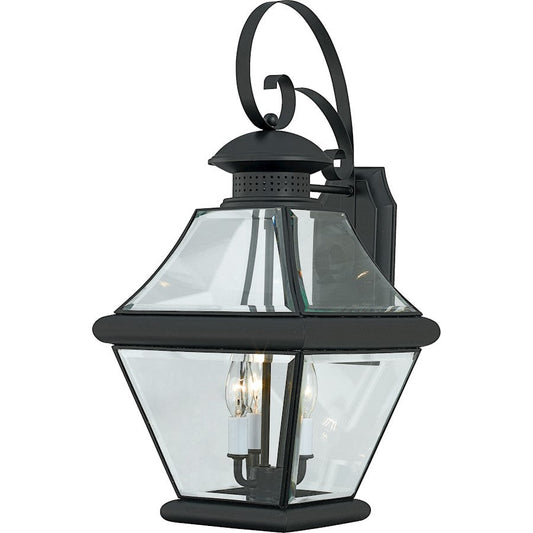 1 Light Rutledge Outdoor Wall Lantern, Mystic Black