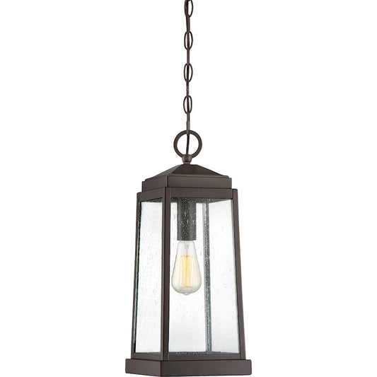 Ravenel 1 Light Mini Pendant, Bronze/Clear Seeded