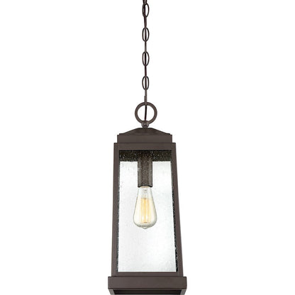 Ravenel 1 Light Mini Pendant, Bronze/Clear Seeded