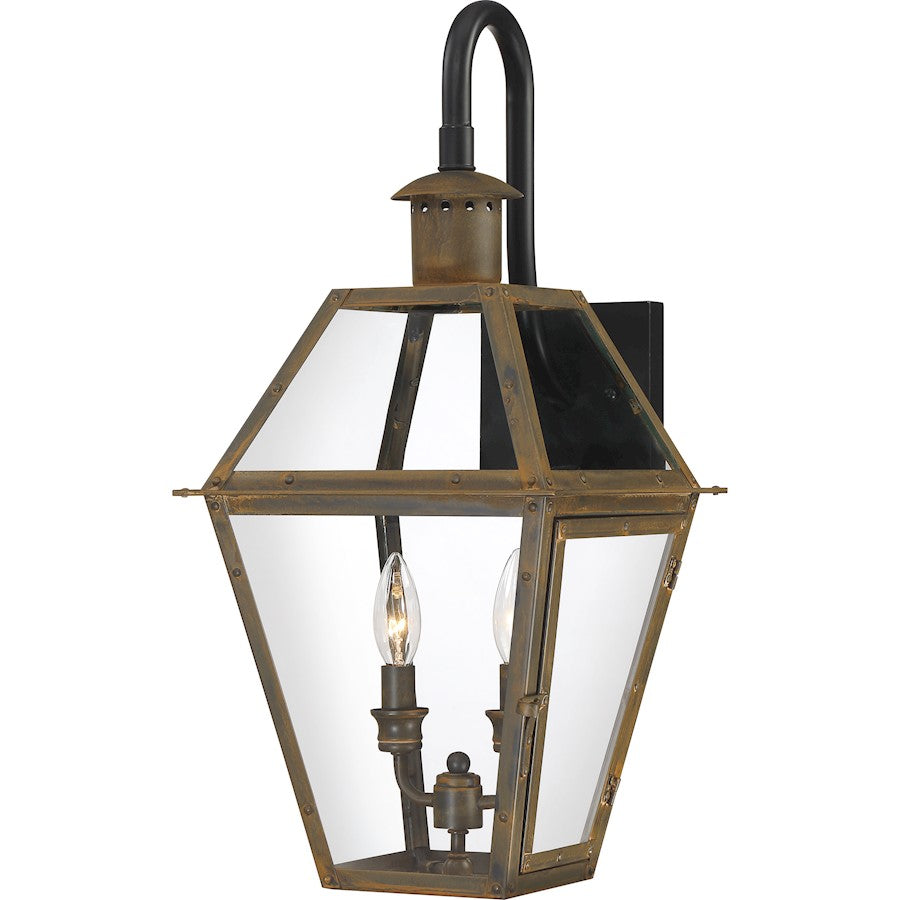 Rue De Royal 2 Light Large Outdoor Wall Lantern, Bronze