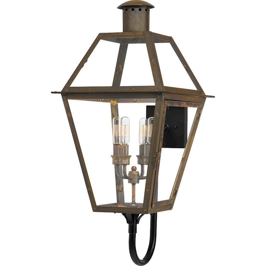 Rue De Royal 4 Light Outdoor Wall Lantern, Industrial Bronze