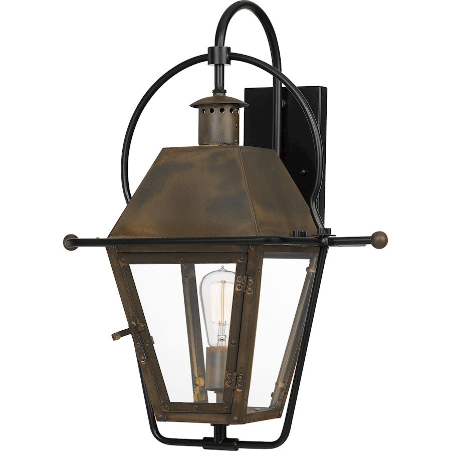 Rue De Royal 1 Light Large Outdoor Wall Lantern, Bronze