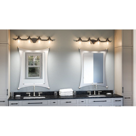 Quoizel Scholar 4 Light Bath, Palladian Bronze - SCH8604PN