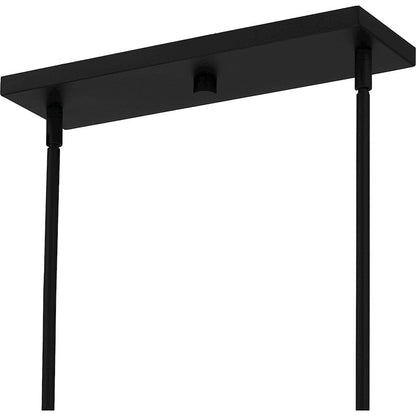 Seigler 4 Light Island Light, Matte Black