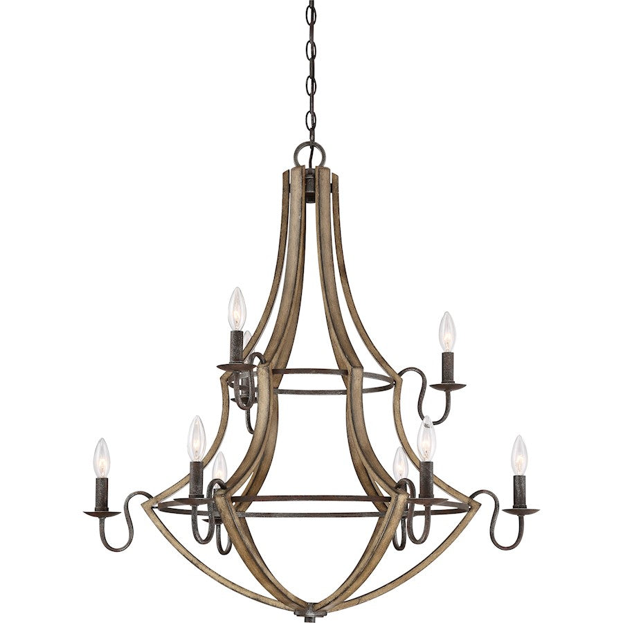 Shire Chandelier, Rustic Black