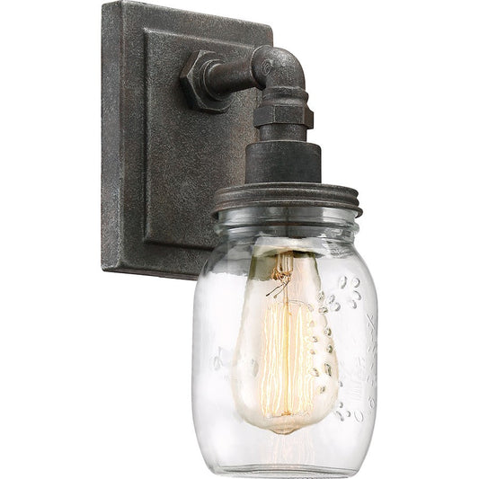 Squire 1 Bath Light, Rustic Black