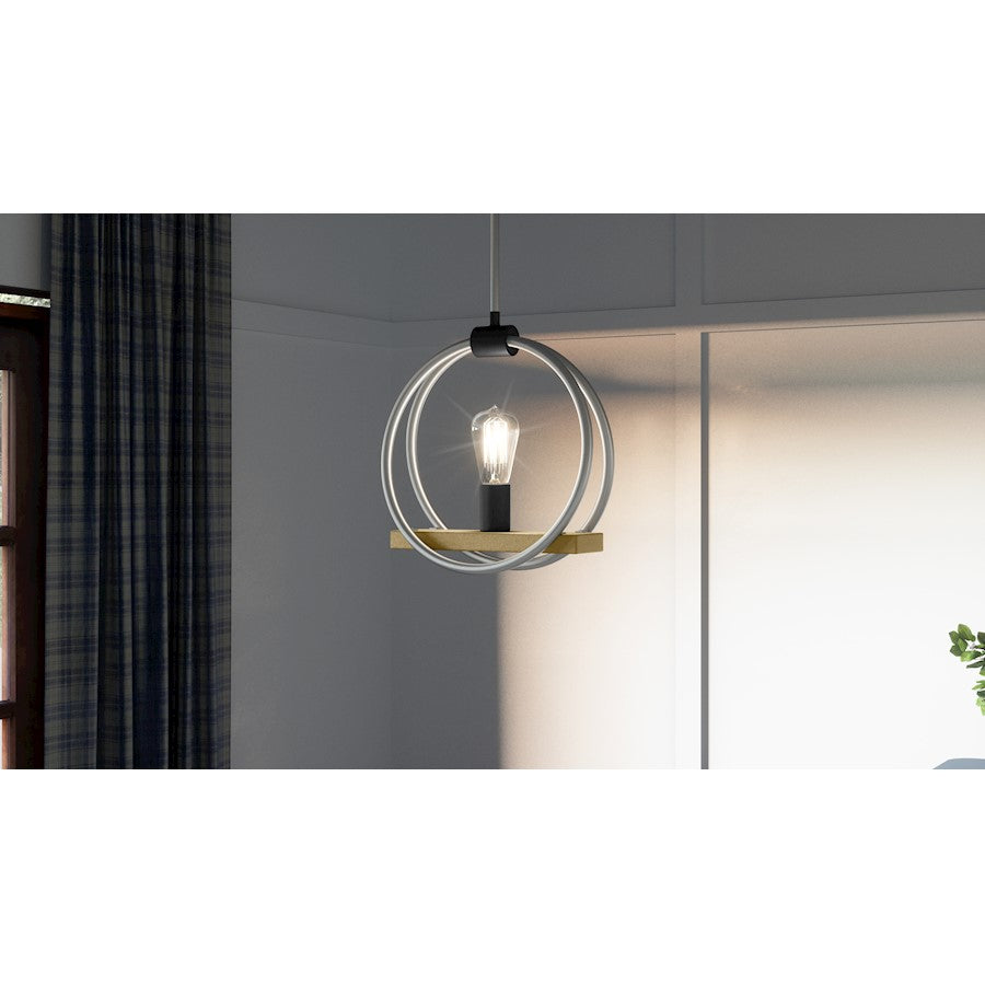 Quoizel Sterling 1 Light Mini Pendant, Brushed Nickel - STG1512BN