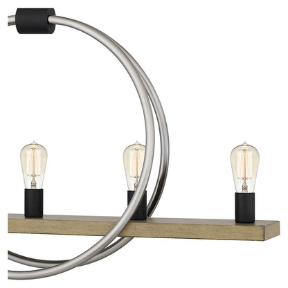 Sterling 5 Light Chandelier Light, Brushed Nickel