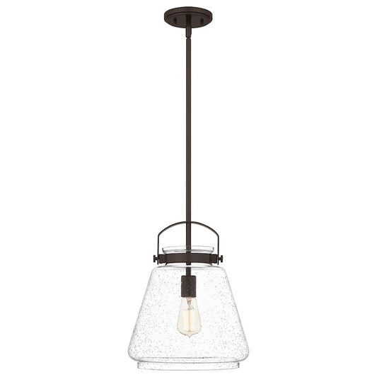 Stella 1 Light Mini Pendant, Clear Seeded